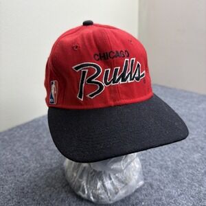 Vintage Chicago Bulls NBA Basketball Script Pro Special Size 6.75 Wool 90's Hat